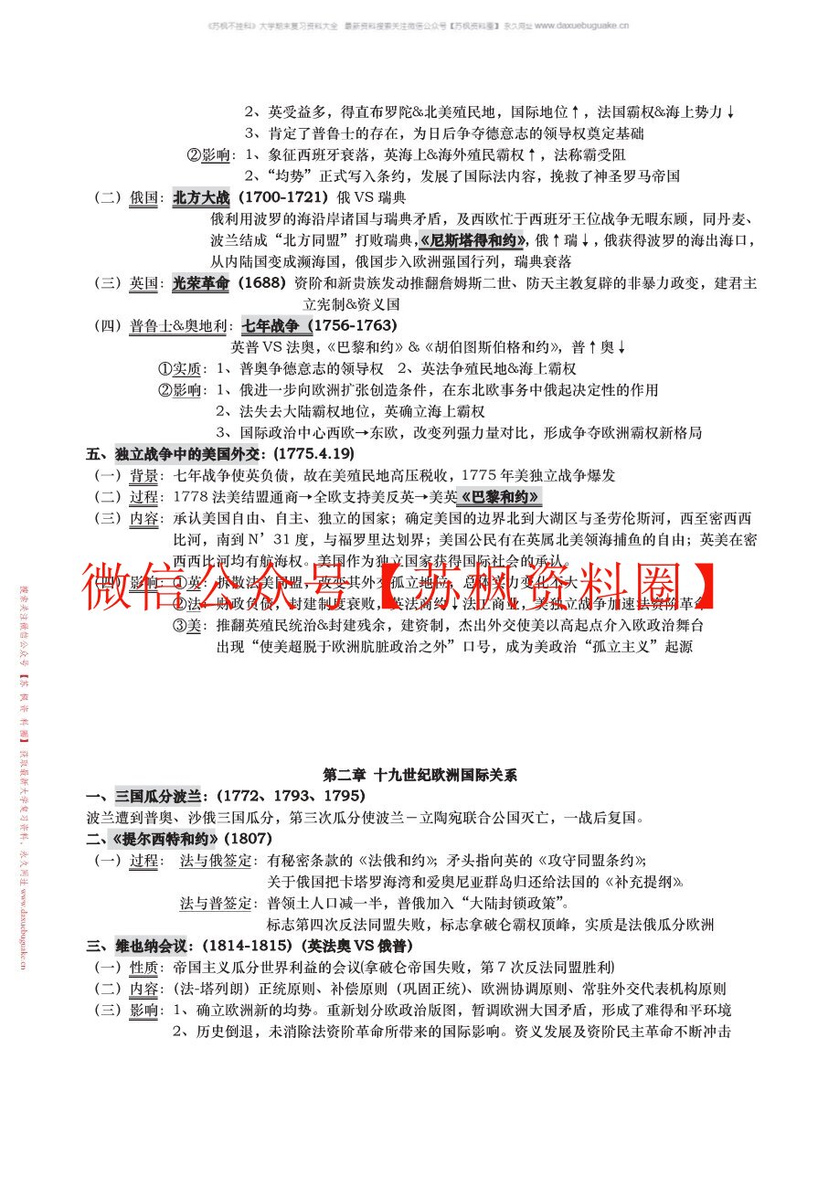 近代国际关系史